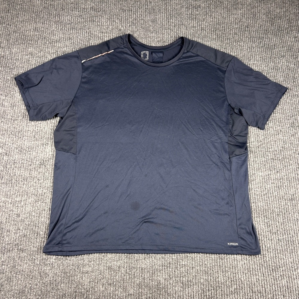 Decathlon‎ Shirt Men's 2XL Kiprun Black Running Short Sleeve Athletic Top